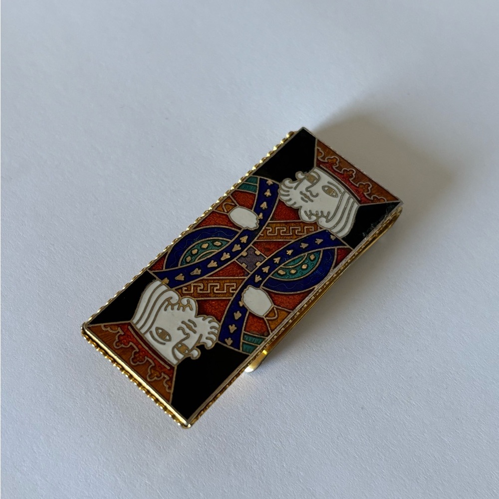 King of Hearts Gold Money Clip